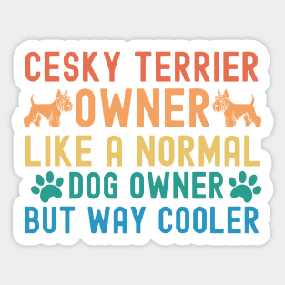 Cesky Terrier Owner Sticker